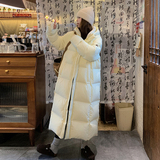 大货25冬学院白黑TIEBI暖鹅绒带帽长款羽绒ZB237-6682-P485-K729，女装羽绒服，浙宝237