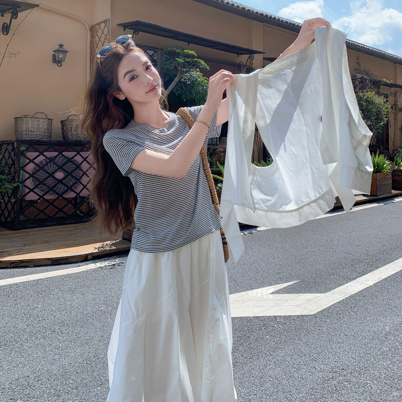 夏已出26气质轻熟搭马甲裙T加披肩四件套RF2C518-2670-P260-K398，女装套装/套裙，浙宝237