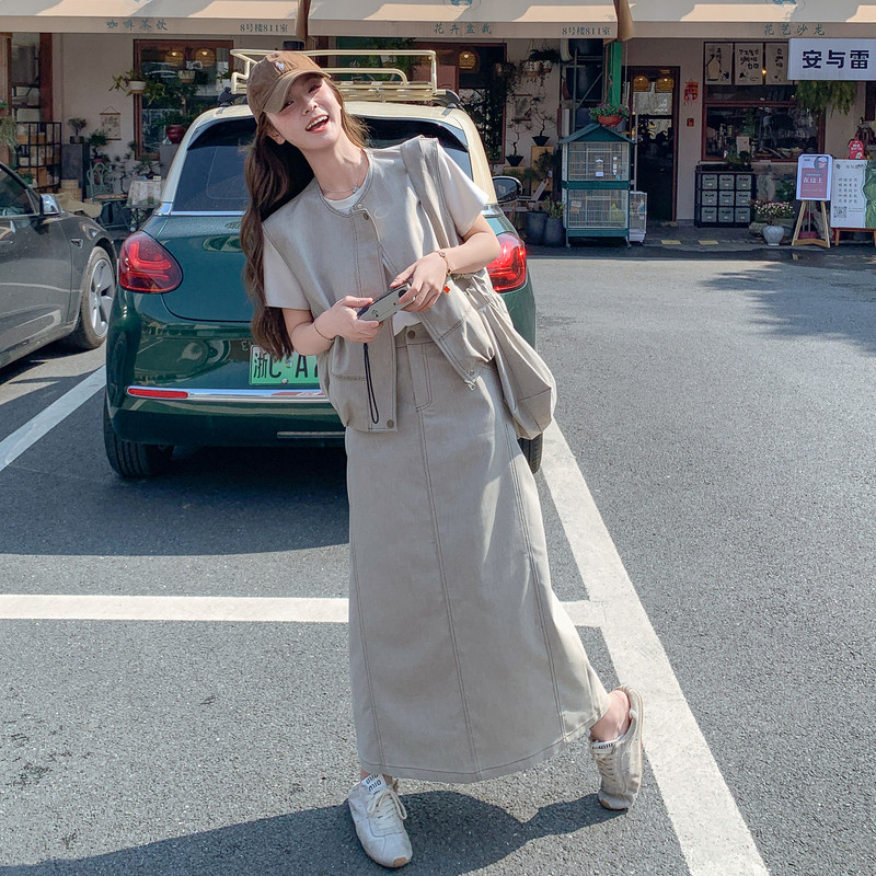 夏现货已出26气质轻熟搭配包包牛仔三件套RF2C518-2621-P210-K338，女装套装/套裙，浙宝237