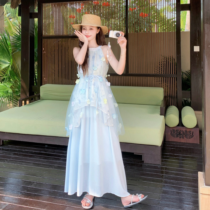 现货已出26韩系仙气儿立体花朵两件套裙RF2C518-2668-P160-K258,商品下架区,浙宝237