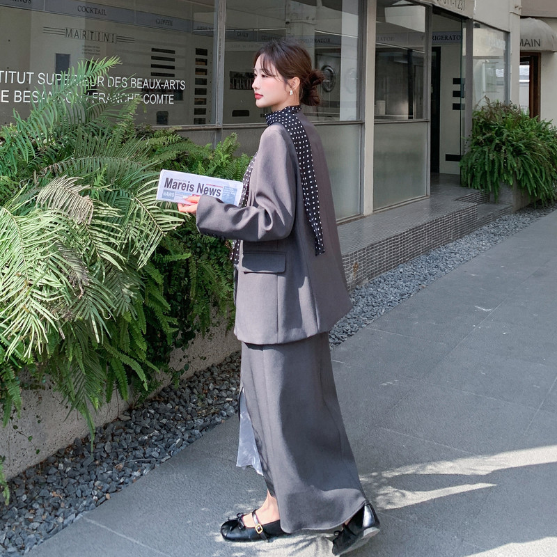 已出2026气质轻熟搭配飘带西服背心四件套RF2C518-2609-P255-K408,女装套装/套裙,浙宝237