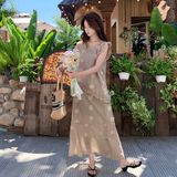 现货已出26韩系仙气儿立体花朵两件套裙RF2C518-2690-p215-k348，女装套装/套裙，浙宝237