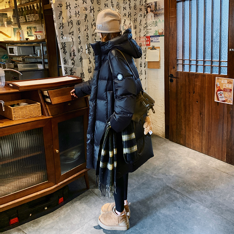 银标六格25冬学院白黑TIEBI暖鹅绒带帽羽绒ZB237-6619-p400-k599，女装羽绒服，浙宝237