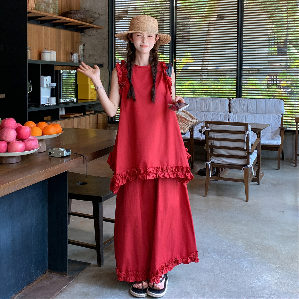 现货已出2026韩系宽松两件套裙ZB237-6859-p150-k228，女装套装/套裙，浙宝237