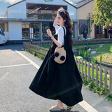 现货已出2026韩系宽松三色背带裙RF2C518-2672-P140-K228，女装套装/套裙，浙宝237