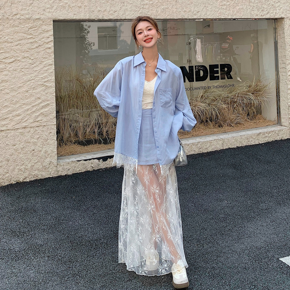 现在2029韩系宽松防晒拼接气质套装RF2C518-6869-p185-k258，女装套装/套裙，浙宝237