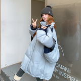 爆东大门韩版长帽耳朵撞色25冬90鸭绒羽绒款ZB237-2835-P545-K799，女装羽绒服，浙宝237