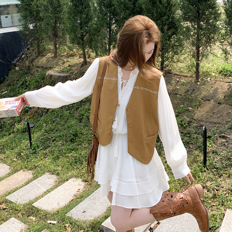 现货已出26气质轻熟搭配马夹防晒三件套裙B237-2618-P220-K358，女装套装/套裙，浙宝237