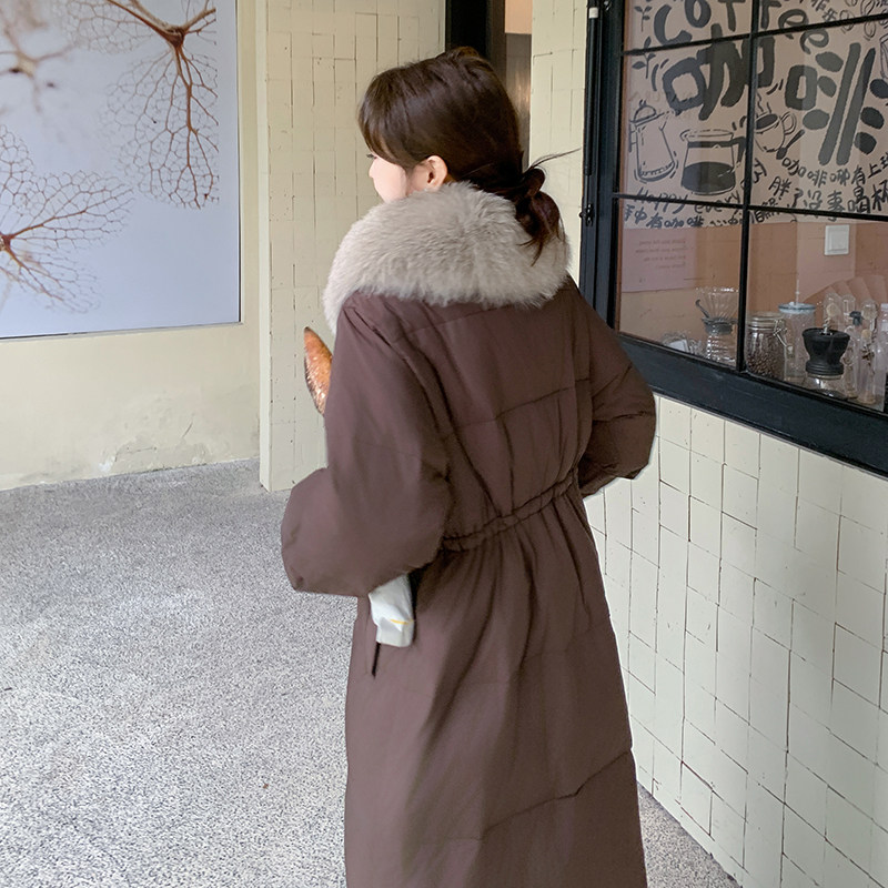 现50白鸭绒24冬季保暖带真狐狸毛长款羽绒服ZB237-6693-p380-k569,女装羽绒服,浙宝237