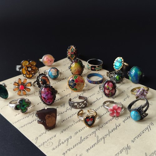 中古戒指，日本回流，古着穿搭，怀旧复古老货孤品，Vintage收藏