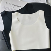 超平束胸内衣无痕大胸显小cos专用塑胸背心运动缩胸平胸衣