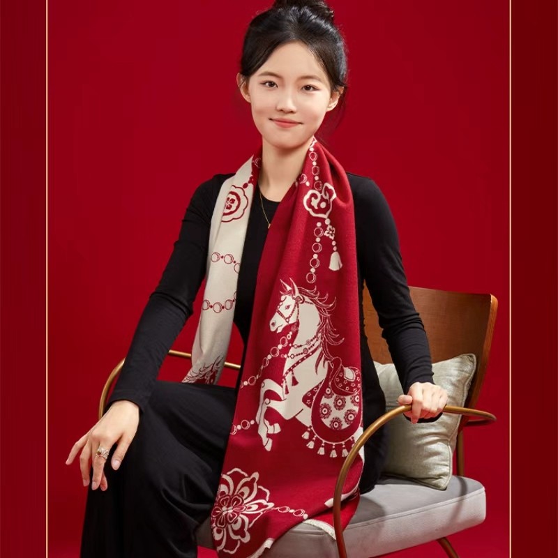 马年红围巾定制新年春节保暖简约流苏本命年年会红色仿羊绒围脖女,服饰配件/皮带/帽子/围巾,围巾/丝巾/披肩,淘宝优惠券,粉丝福利购,淘宝优惠卷