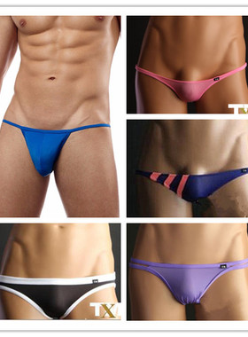 TM男士内裤男士经典丝滑三角裤比基尼时尚男士三角内裤沙滩泳装