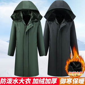 新款军大衣男女士迷彩军棉绿大衣冷库防寒服东北大棉袄冬季棉大衣