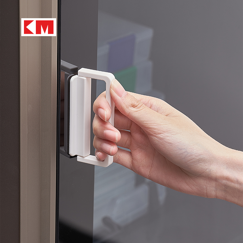 创意玻璃门拉手推拉辅助门把手柄移门免打孔自粘窗户抽屉柜门把手