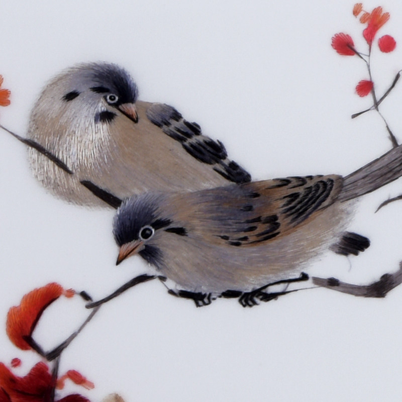 客厅挂画餐厅装饰画单幅挂画现代中式床头壁画墙画苏绣手工刺绣