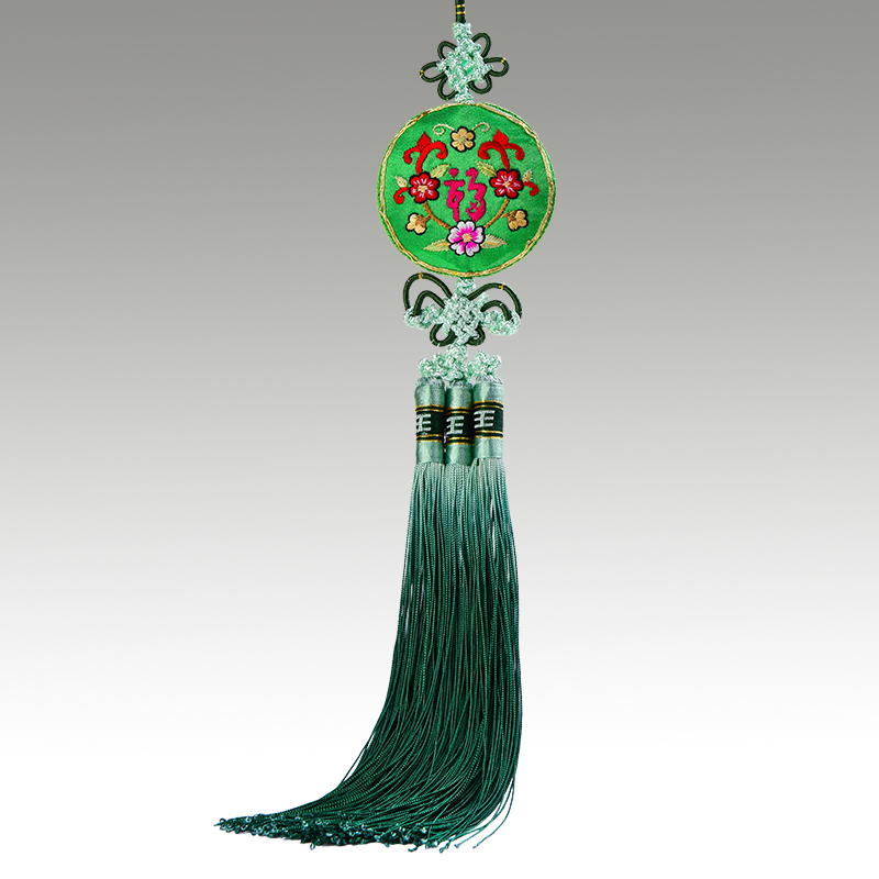 汽车挂件平安符出入平安纯手工车内挂饰创意手工刺绣苏绣工艺品