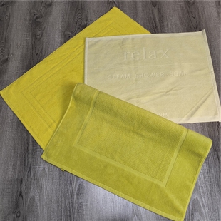 外贸出口纯棉地巾现代简约厨房干脚巾浴室超强吸水卫浴地垫微瑕疵