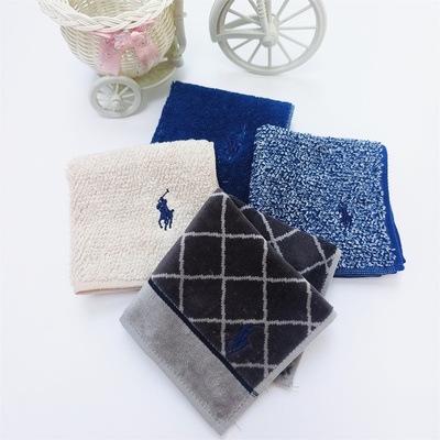 简约纯棉刺绣小方巾吸水柔软家用擦手巾成人擦汗手帕儿童擦脸擦手