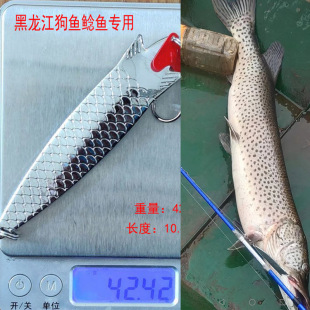 狗鱼专用亮片路亚饵狗鱼大亮片40克35克20克远投专攻狗鱼路亚假饵