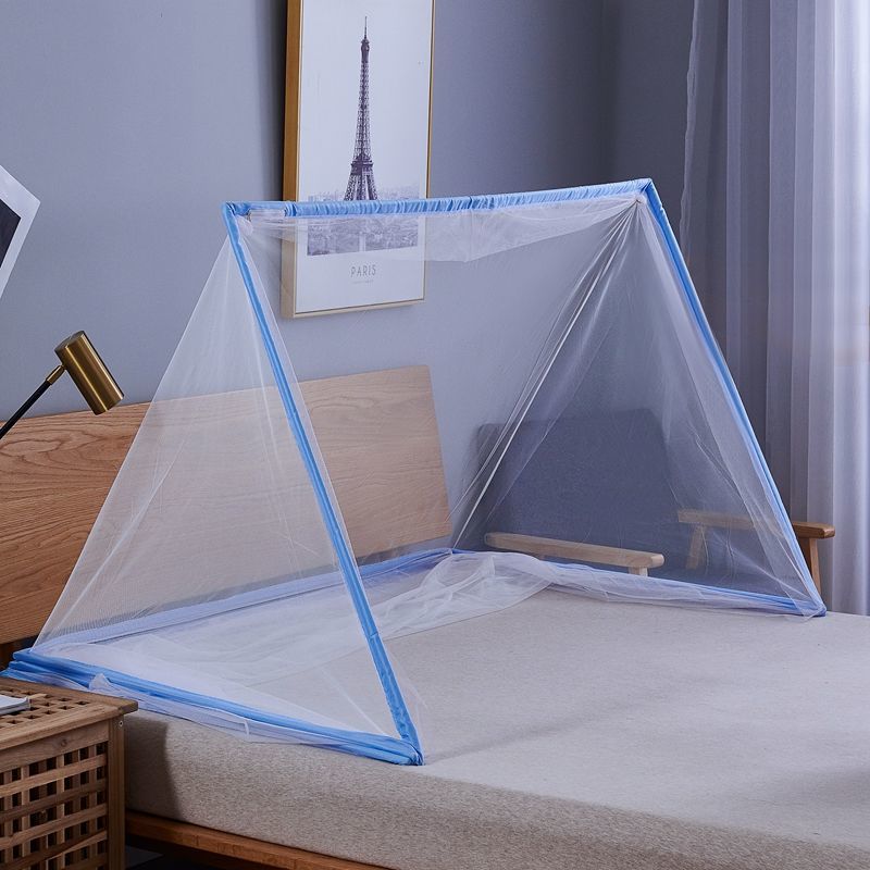 蚊帐免安装可折叠防蚊罩单双人学生宿舍上下铺免安装家用折叠蚊帐