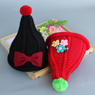 0-3个月新生儿秋冬帽子6-12宝宝冬季毛线春帽子1-2-4-5岁男孩女童