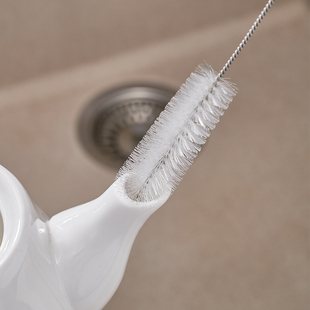 日式壶嘴清洁刷厨房长柄壶口刷茶壶嘴吸管刷杯刷四件套尼龙细嘴刷