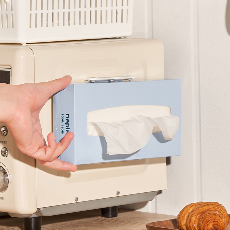 KM免打孔纸巾挂架磁吸收纳架