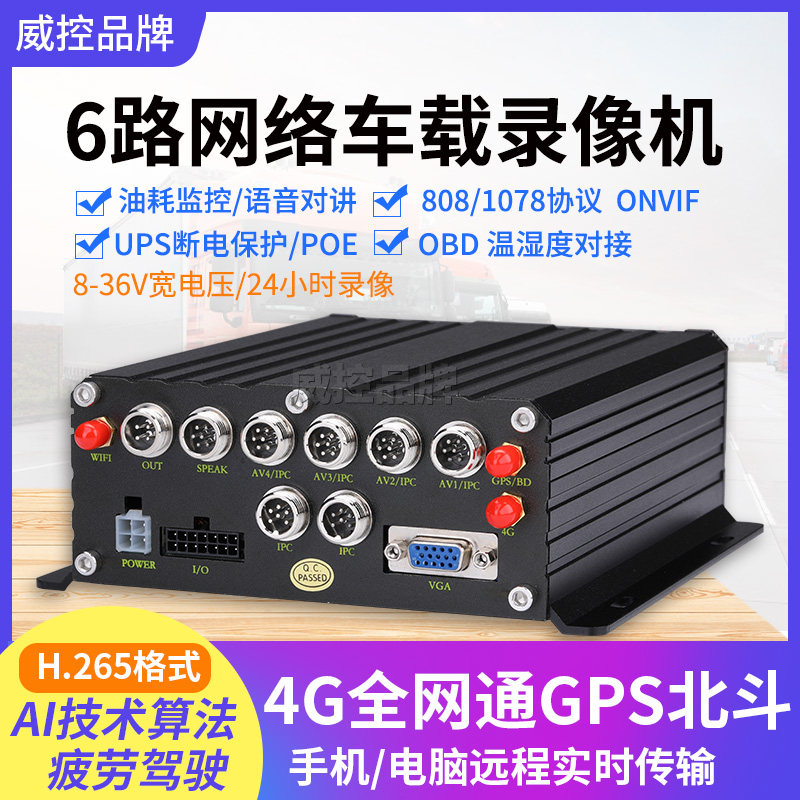 gps定位6网通车载nvr数字监控