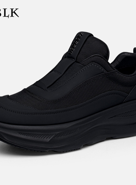男鞋2026夏季新款透气防臭休闲鞋男士轻便软厚底一脚蹬潮流运动鞋