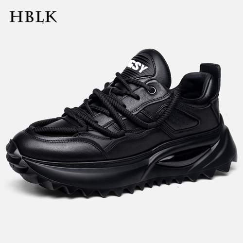 真皮厚底气垫老爹潮鞋