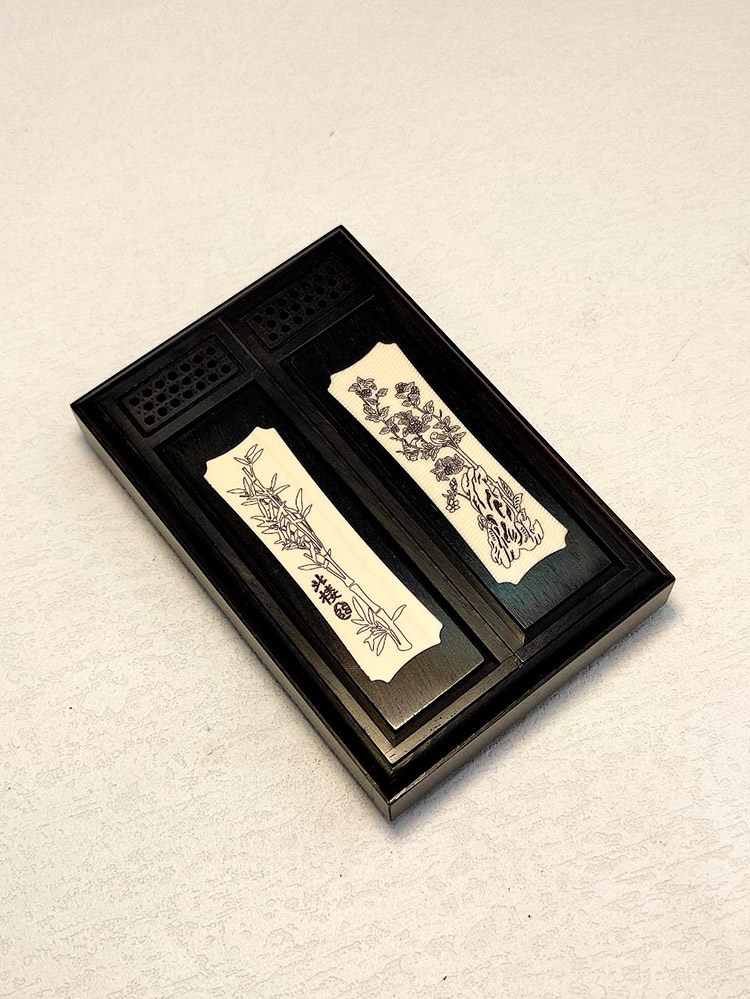 张圣林黄蛉盒 老乌木暗板雕花鸣虫盒蛉子盒 蛉虫盒 大黄蛉 山仙子