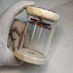 海派虫具师傅杨连平制德国密胺十二棱七炮孔60蝈蝈叫罐 筒 鸣虫罐