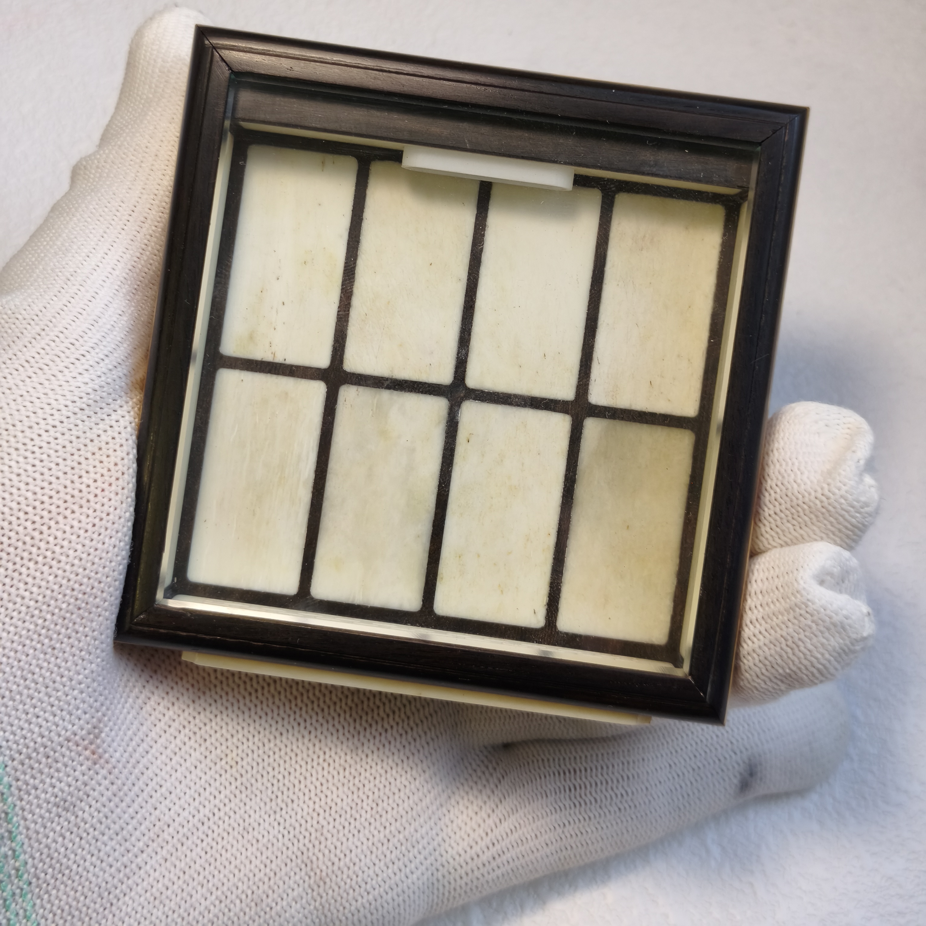 张圣林湘妃竹梅妃竹黄蛉盒