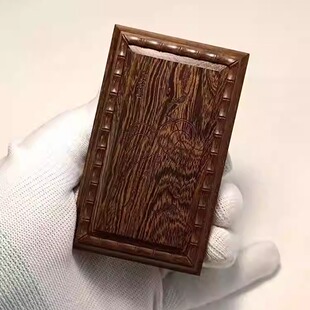 张圣林鸣虫盒 老红木鸡翅木暗板雕画黄蛉盒 蛉子盒 蛉虫盒 山仙子