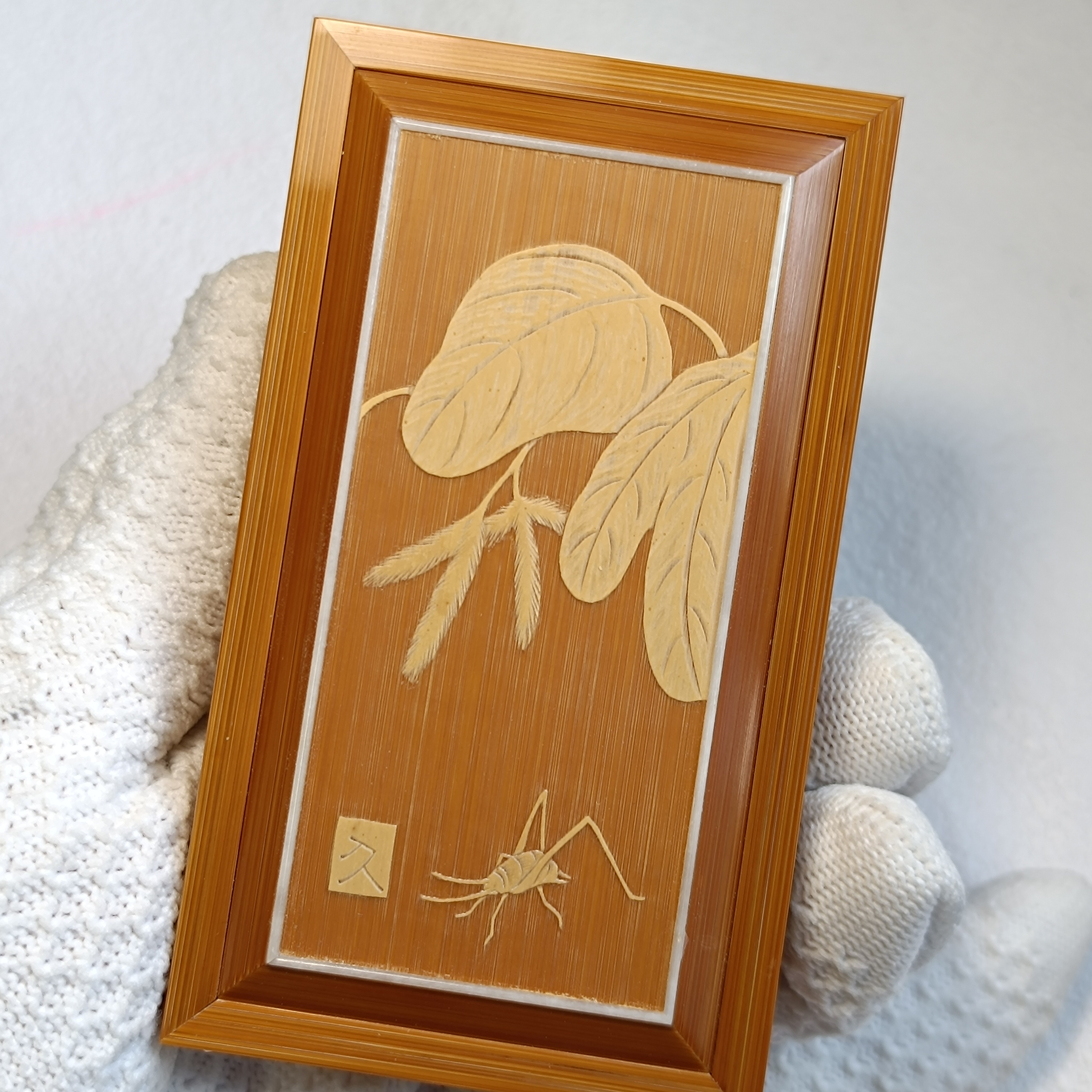 留青竹刻吴竹蛉盒金钟盒