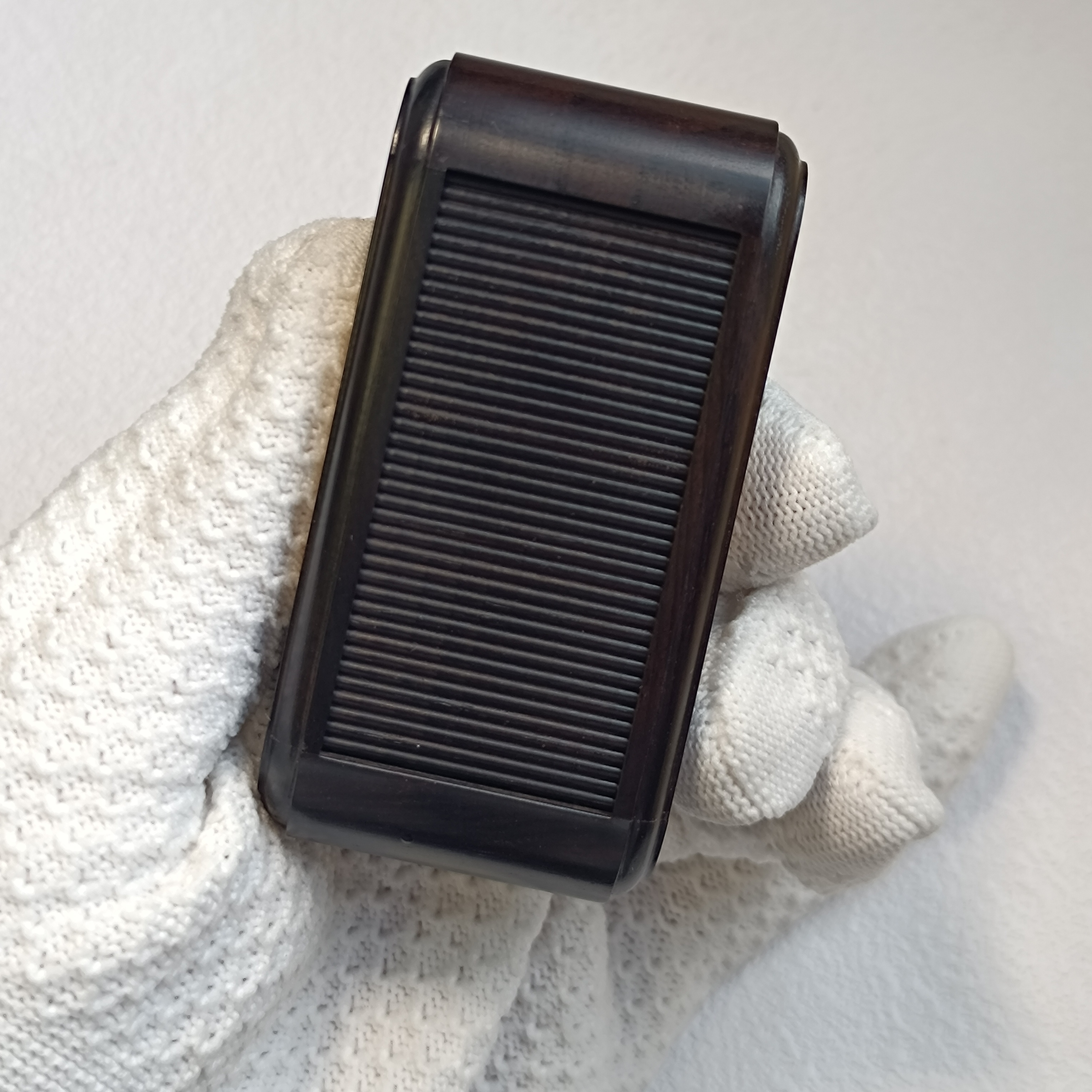 张圣林卷帘门老乌木竹蛉盒