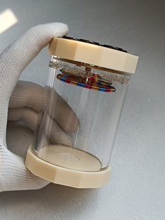 海派虫具杨连平制 德国密胺十二棱 七孔60口径蝈蝈罐 鸣虫罐 叫罐