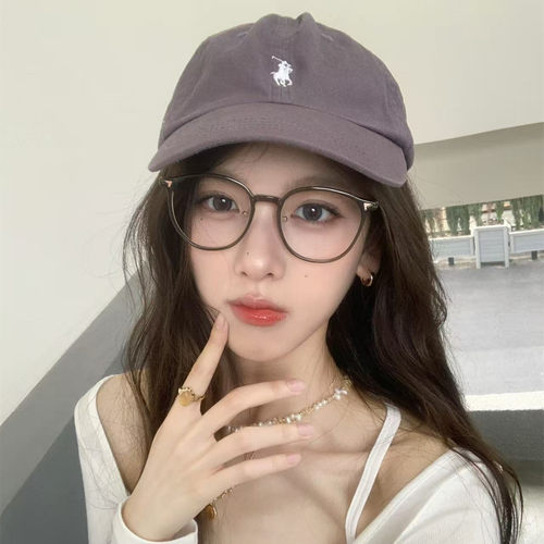 冷茶色近视眼镜框女高级感可配度数超轻TR90素颜神器显脸小平光镜