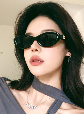 gm新款复古猫眼墨镜防紫外线