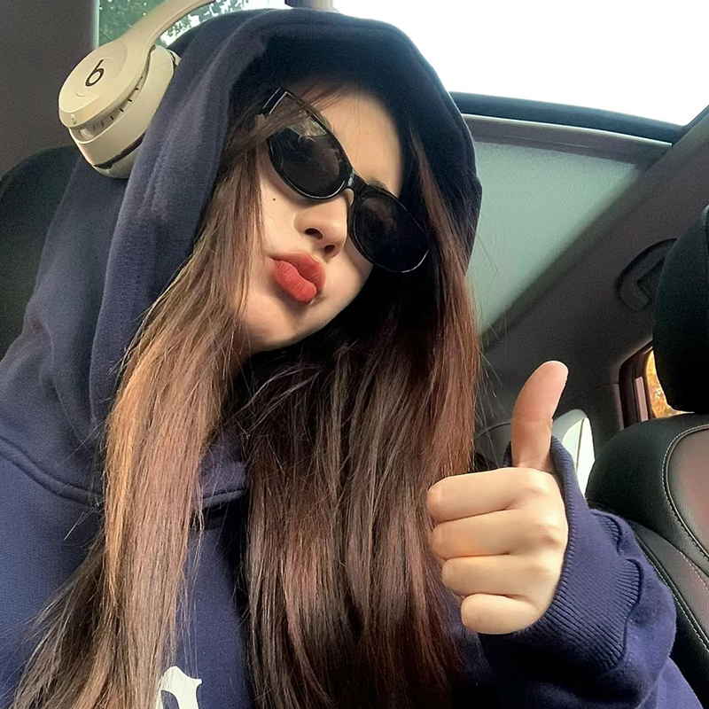 桔里防紫外线猫眼个性女款辣妹