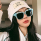 复古个性 多巴胺穿搭欧美辣妹网红墨镜女圆脸高级感炸街太阳眼镜潮