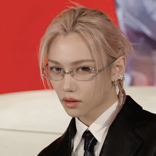 李龙馥Felix同款无框超轻金属眼镜架男女高级感斯文败类风平光镜