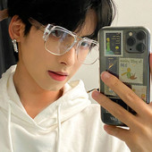 复古个性 近视眼镜框防蓝光学生配近视有度数素颜黑框平光镜男女潮