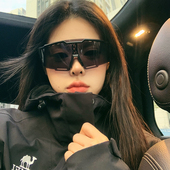 骑行护目镜防风登山超大框墨镜女士个性 高级感防紫外线太阳镜女潮