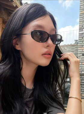 桔里椭圆小框吐司镜防晒百搭女款