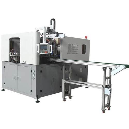 专业吹瓶机厂家出售全自动广口一出二PET塑料吹瓶机可连线太空杯