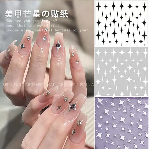 Наклейки для ногтей, маленькие платиновые накладные ногти для ногтей, новая коллекция