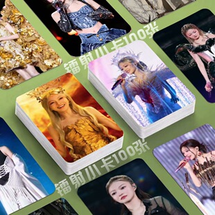 张韶涵镭射小卡100张明星演唱会专辑照片定制3寸圆角lomo卡明信片
