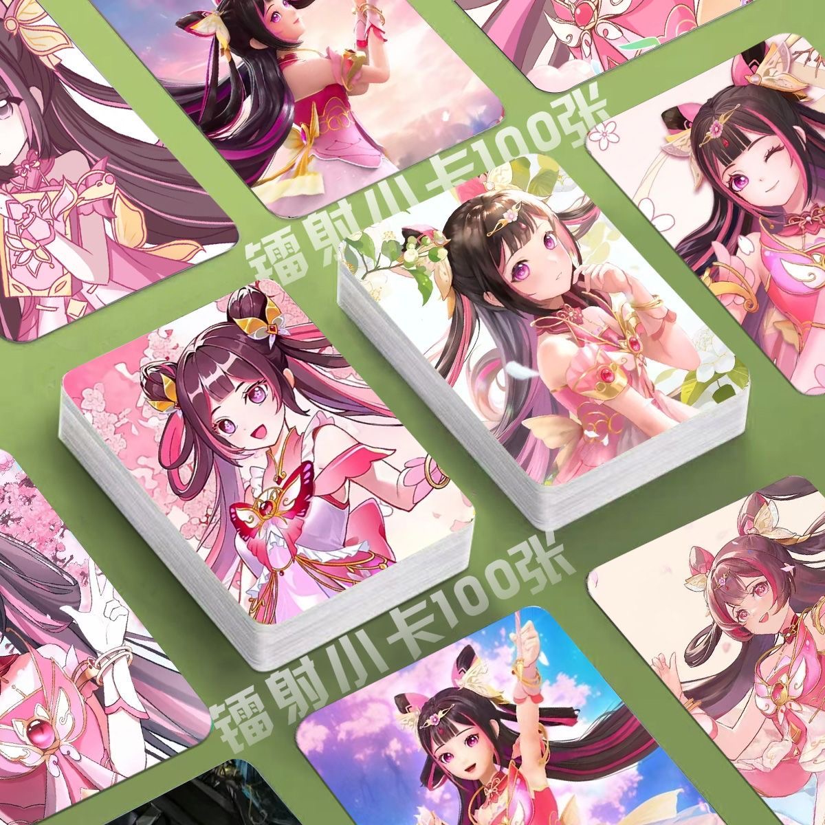 东方桃子小卡星卡梦少女动画海报照片定制3寸圆角lomo卡片明信片